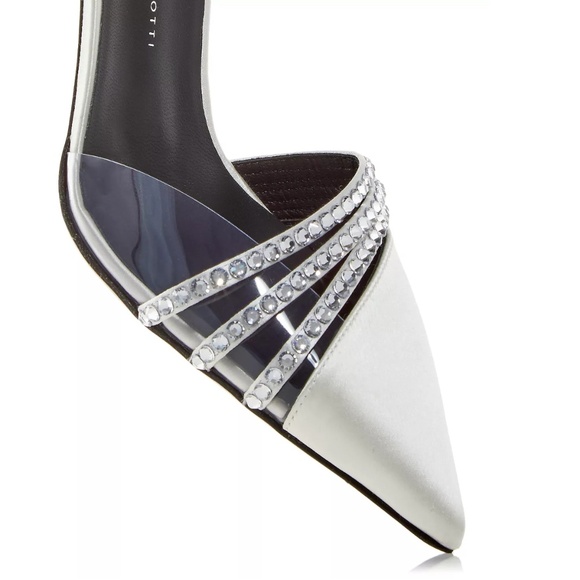 Giuseppe Zanotti Women's Embellished Slingback High Heel Sandals, Ivory, 9.5 - Picture 2 of 5